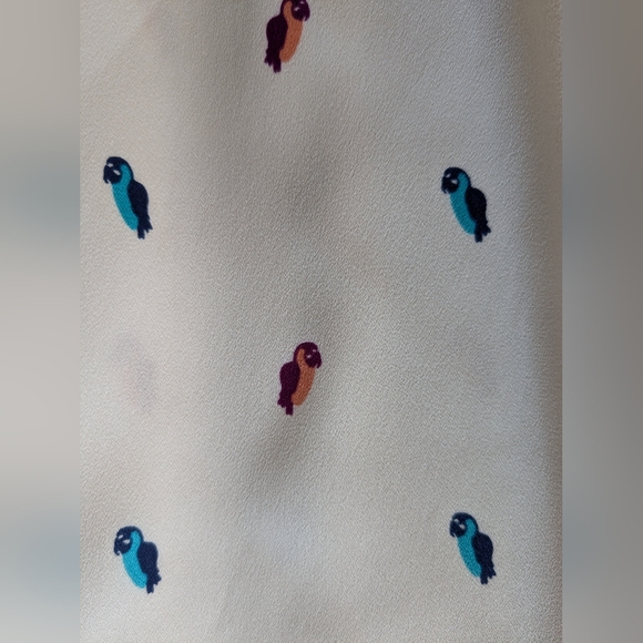 BCBG Parrot Bird Summer Mini Dress Mesh and Collar Details szM - Picture 8 of 11